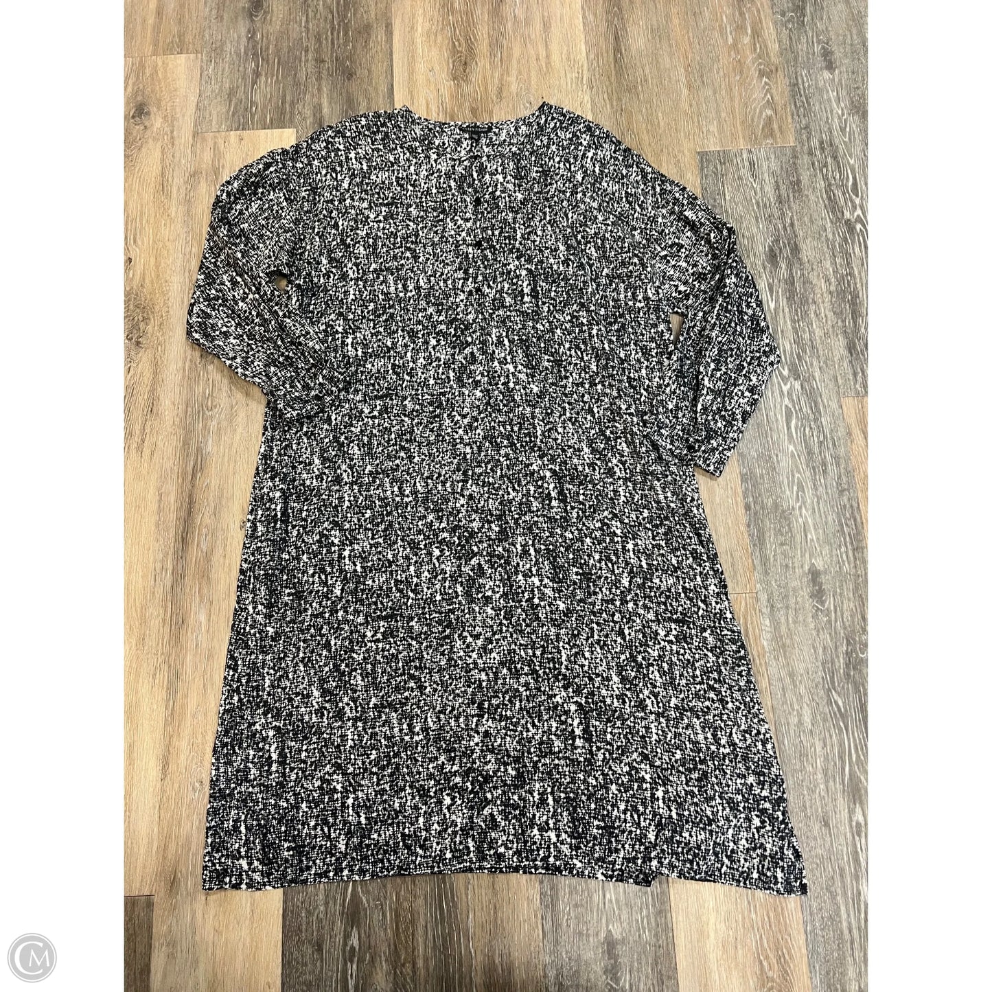 Dress Casual Midi By Eileen Fisher In Black, Size: L
