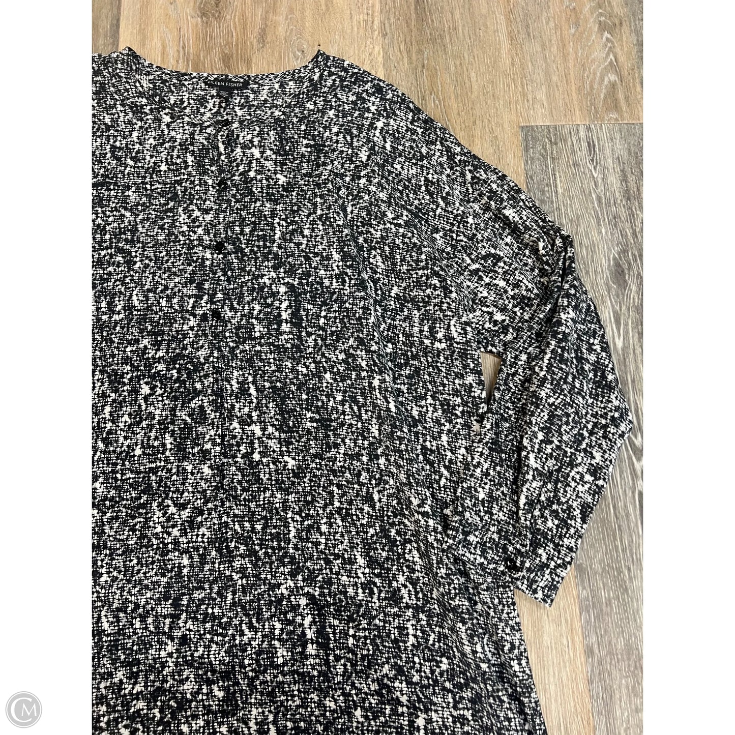 Dress Casual Midi By Eileen Fisher In Black, Size: L