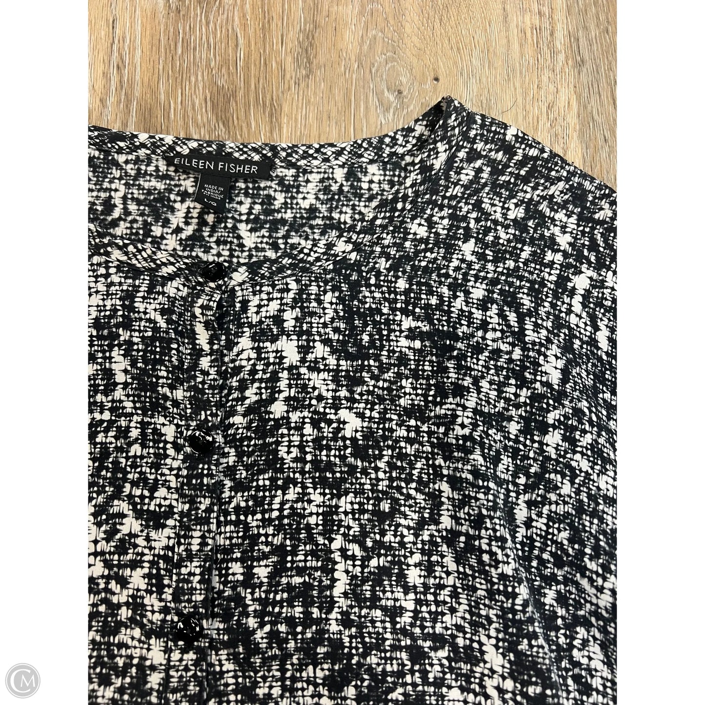 Dress Casual Midi By Eileen Fisher In Black, Size: L