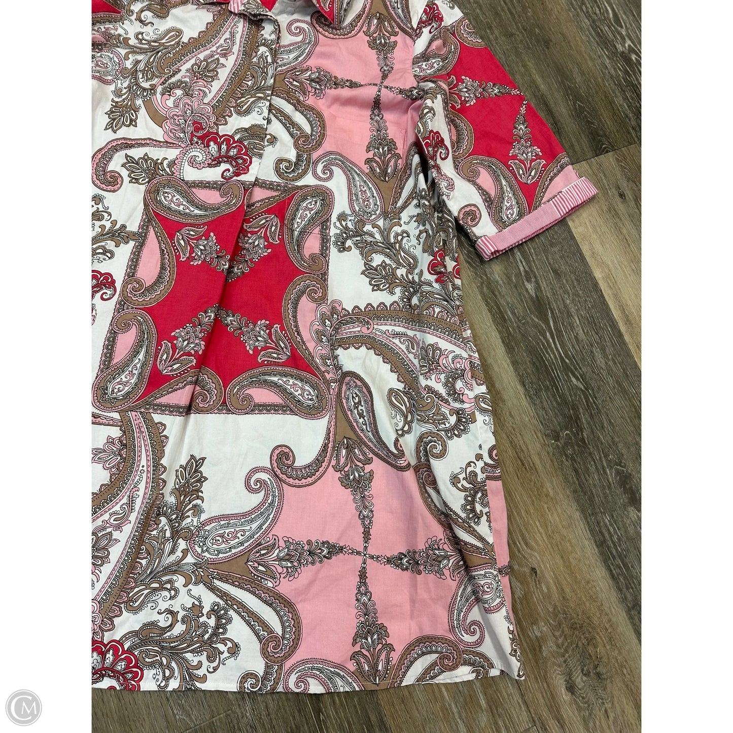 Dress Casual Midi By Dizzy Lizzie In Pink, Size: Xl