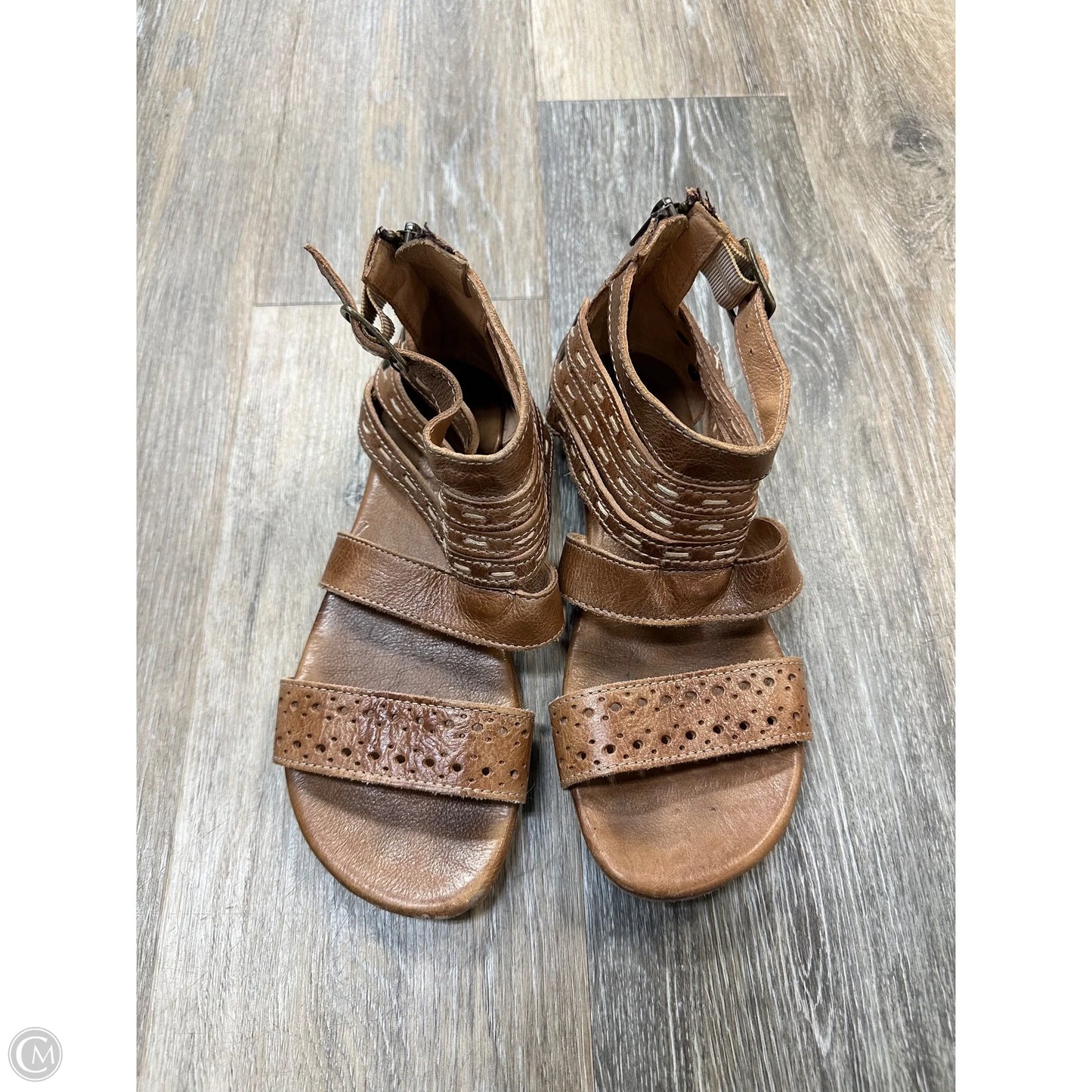 Sandals Flats By Bed Stu In Brown, Size: 7