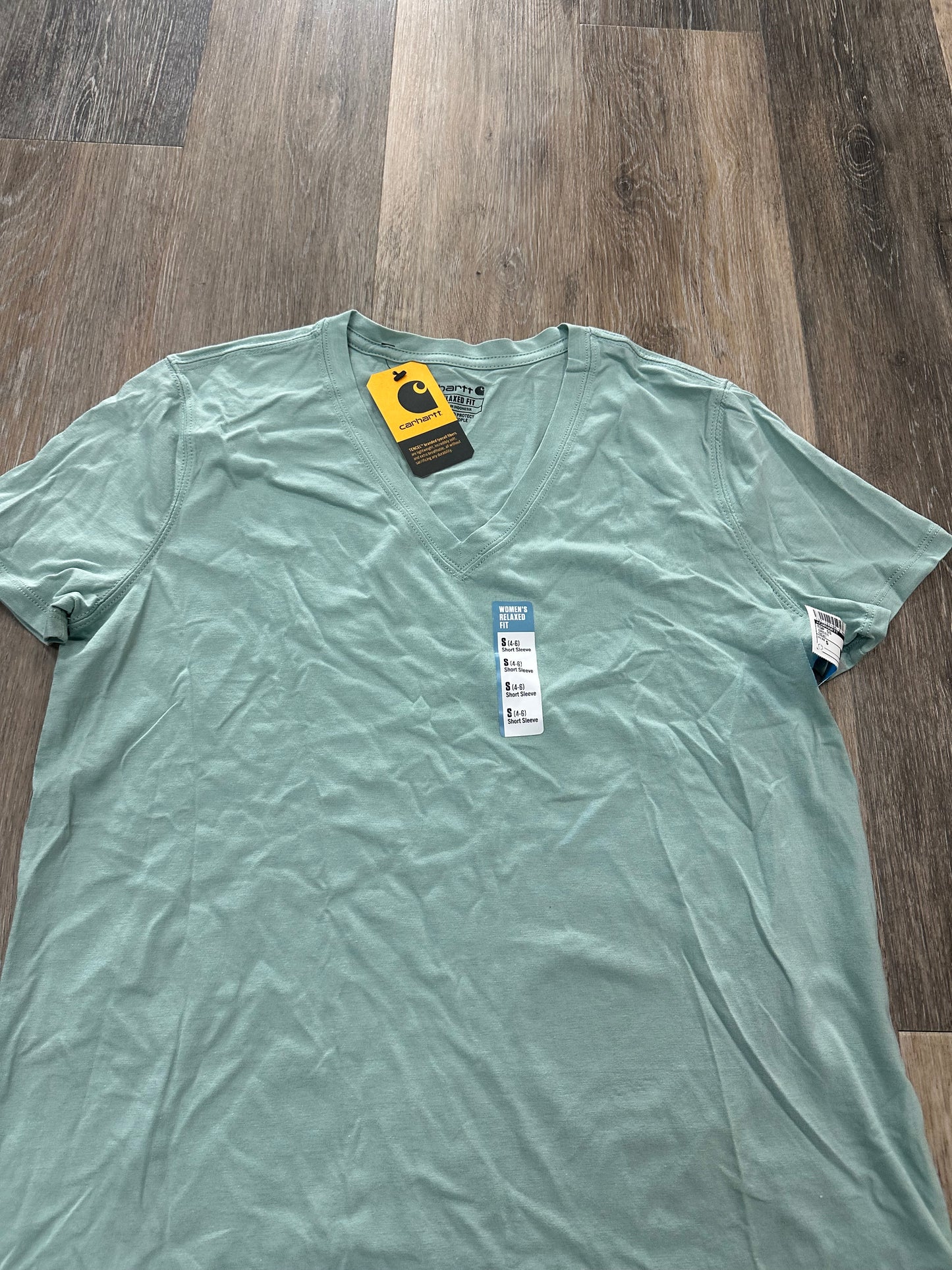 Green Top Short Sleeve Carhartt, Size S