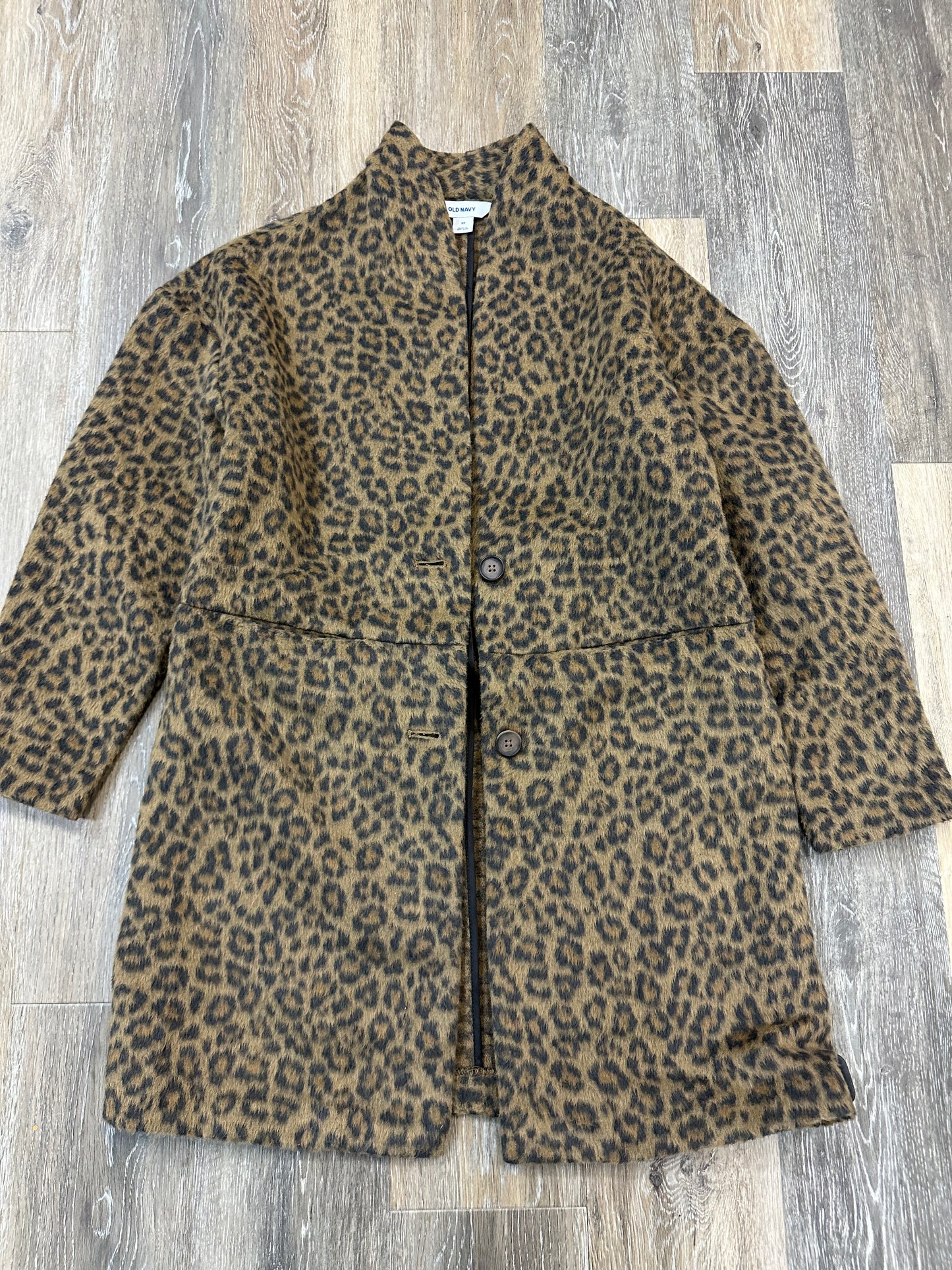 Coat Peacoat By Old Navy In Animal Print, Size: Xs