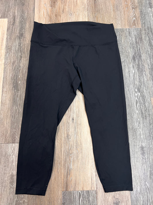 Athletic Cropped Leggings By Lululemon In Black, Size: 18