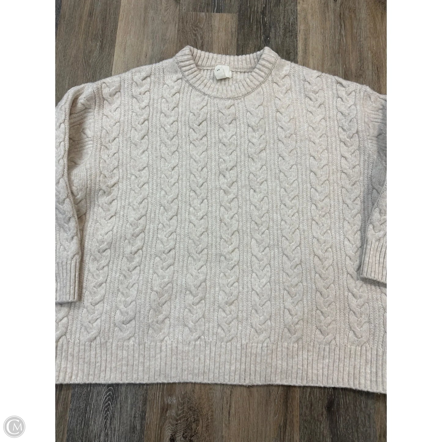 Sweater By H&m In Beige, Size: Xxl