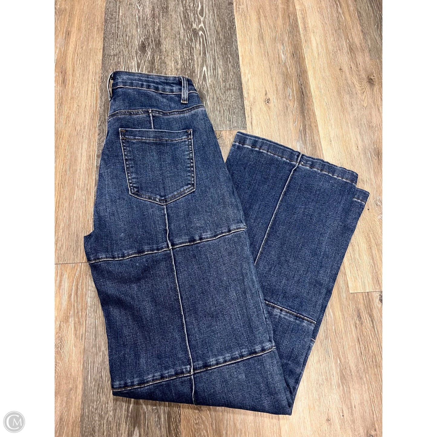 Jeans Wide Leg By Bailey Rose In Blue Denim, Size S