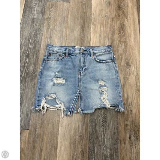 Skirt Midi By We The Free In Blue Denim, Size: 2