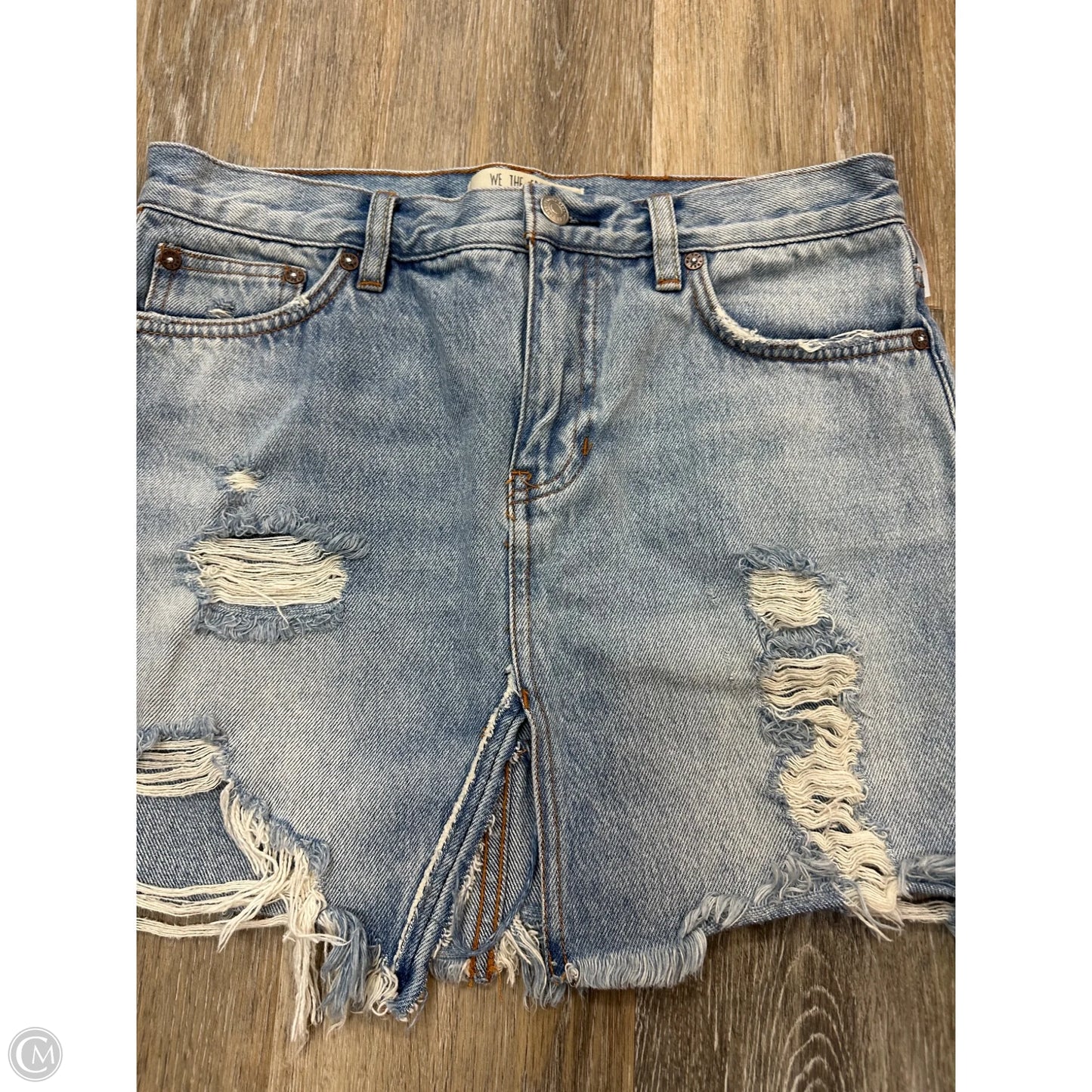 Skirt Midi By We The Free In Blue Denim, Size: 2