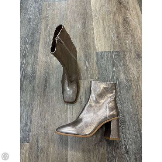 Boots Ankle Heels By Free People In Bronze, Size: 8