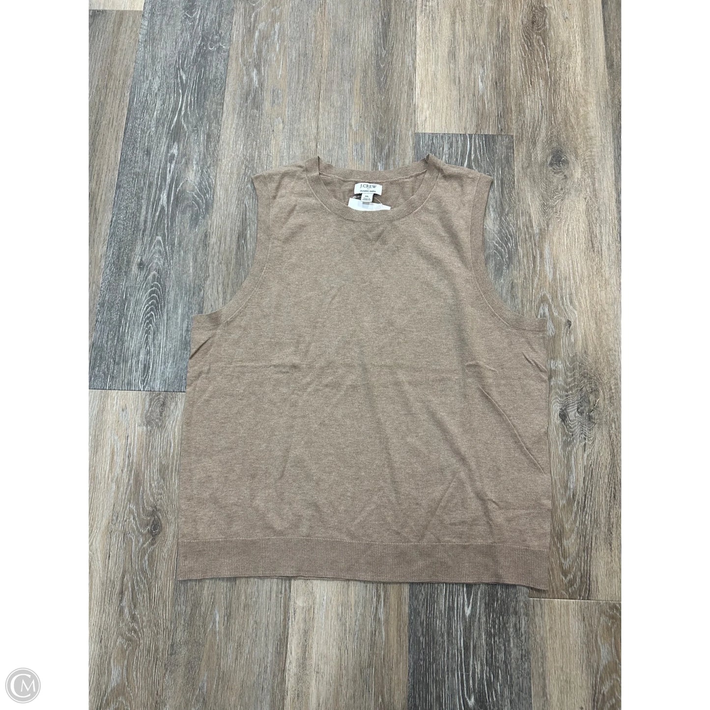 Top Sleeveless By J. Crew In Tan, Size: Xl