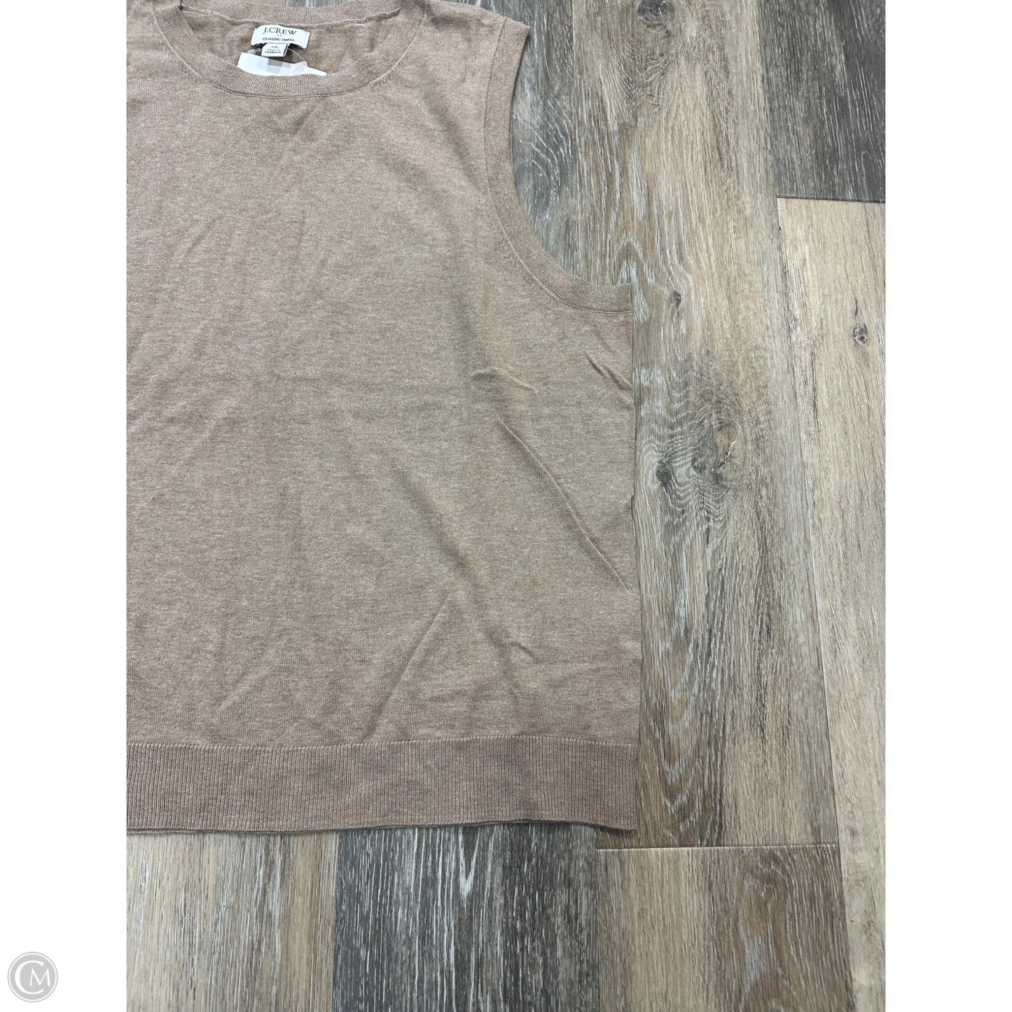 Top Sleeveless By J. Crew In Tan, Size: Xl