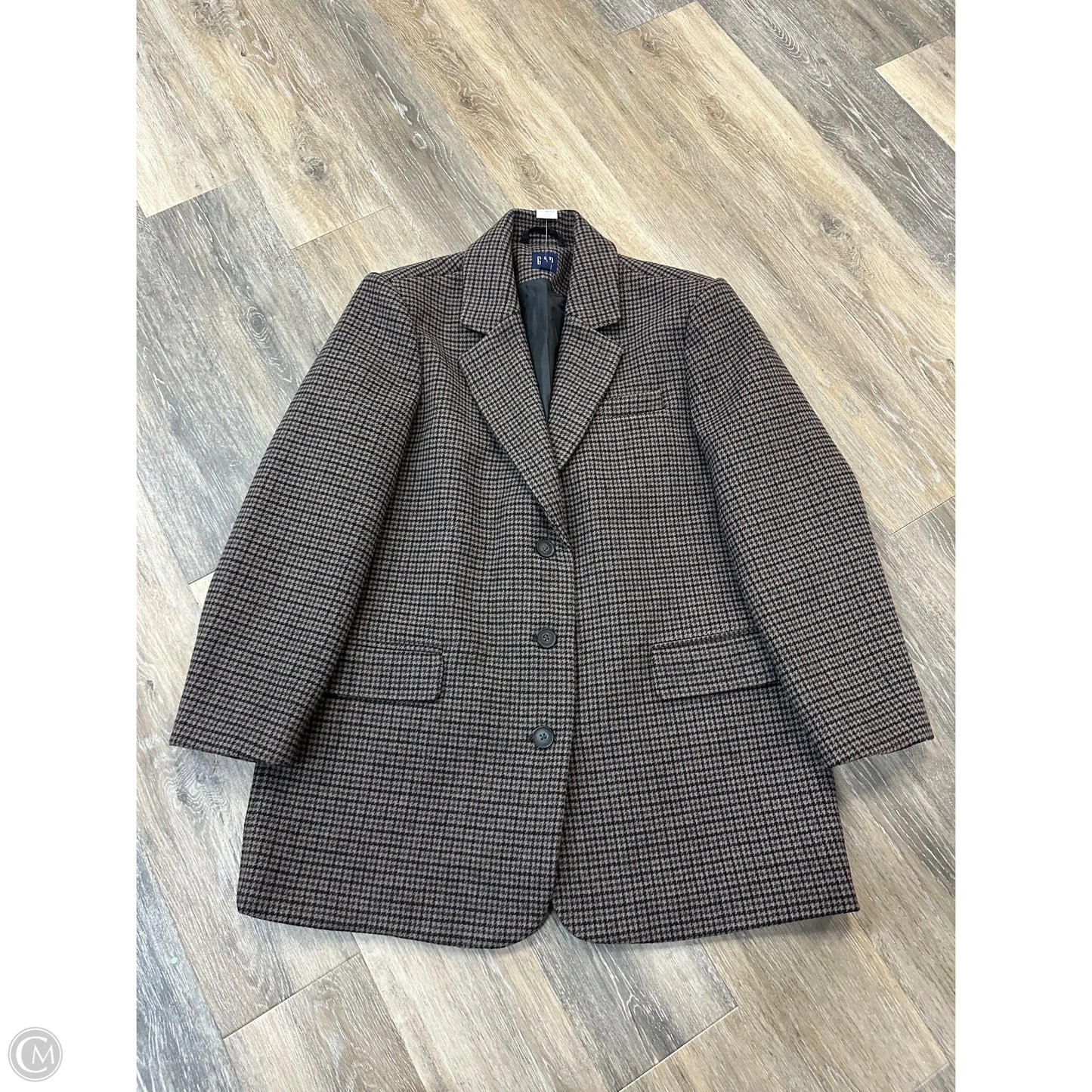 Coat Peacoat By Gap In Brown, Size: L