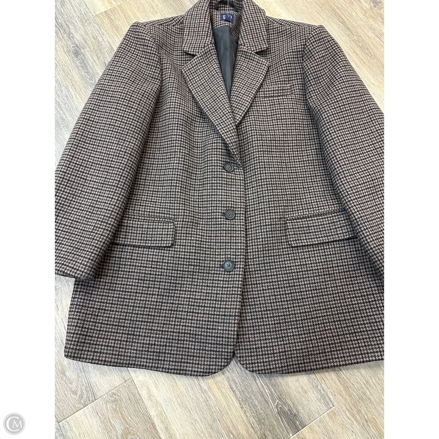 Coat Peacoat By Gap In Brown, Size: L