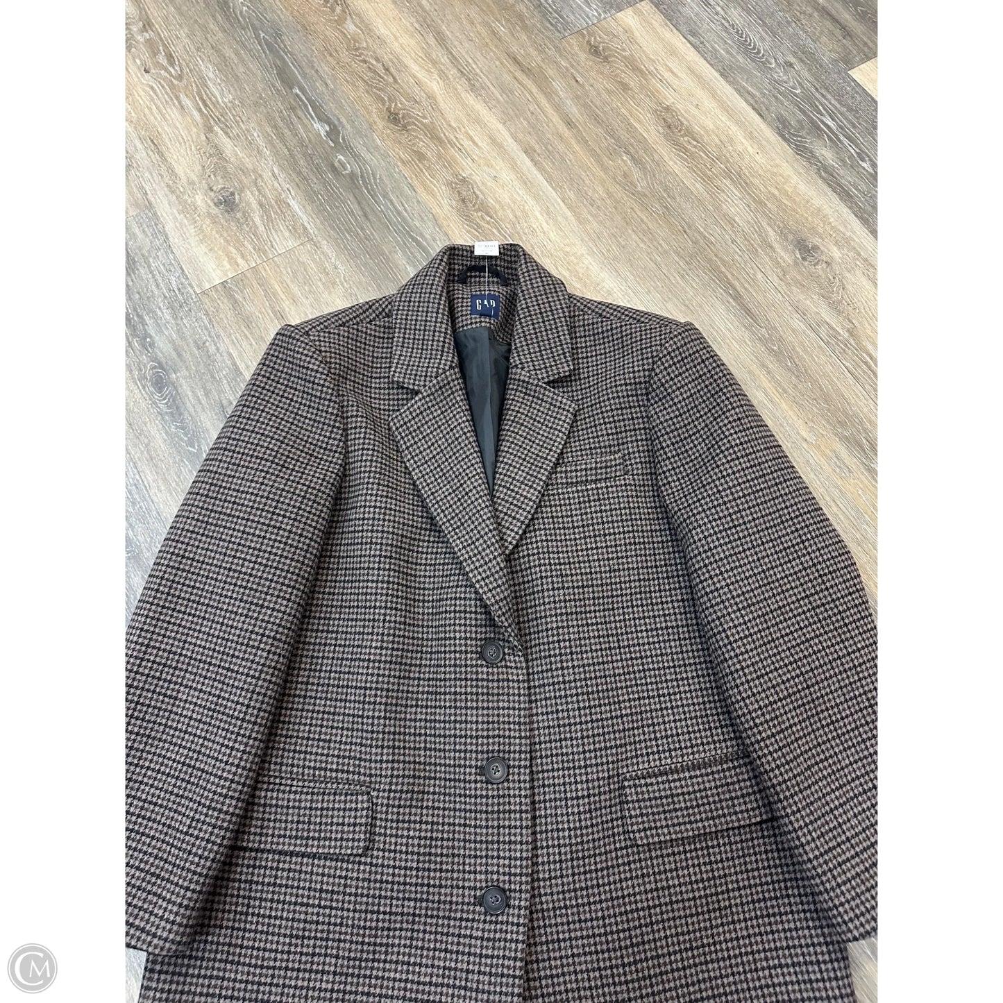 Coat Peacoat By Gap In Brown, Size: L