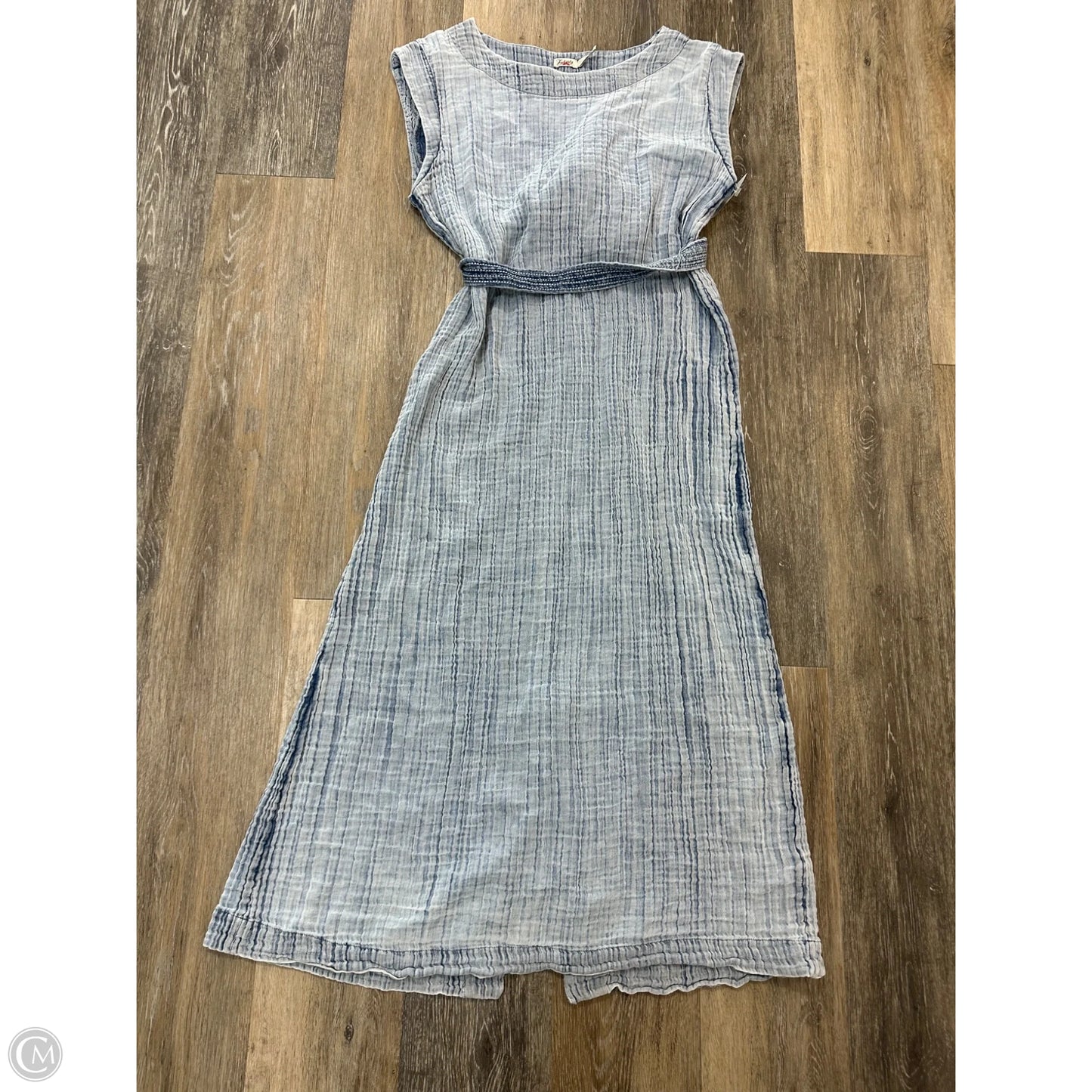 Dress Casual Midi By Faherty In Blue, Size: L