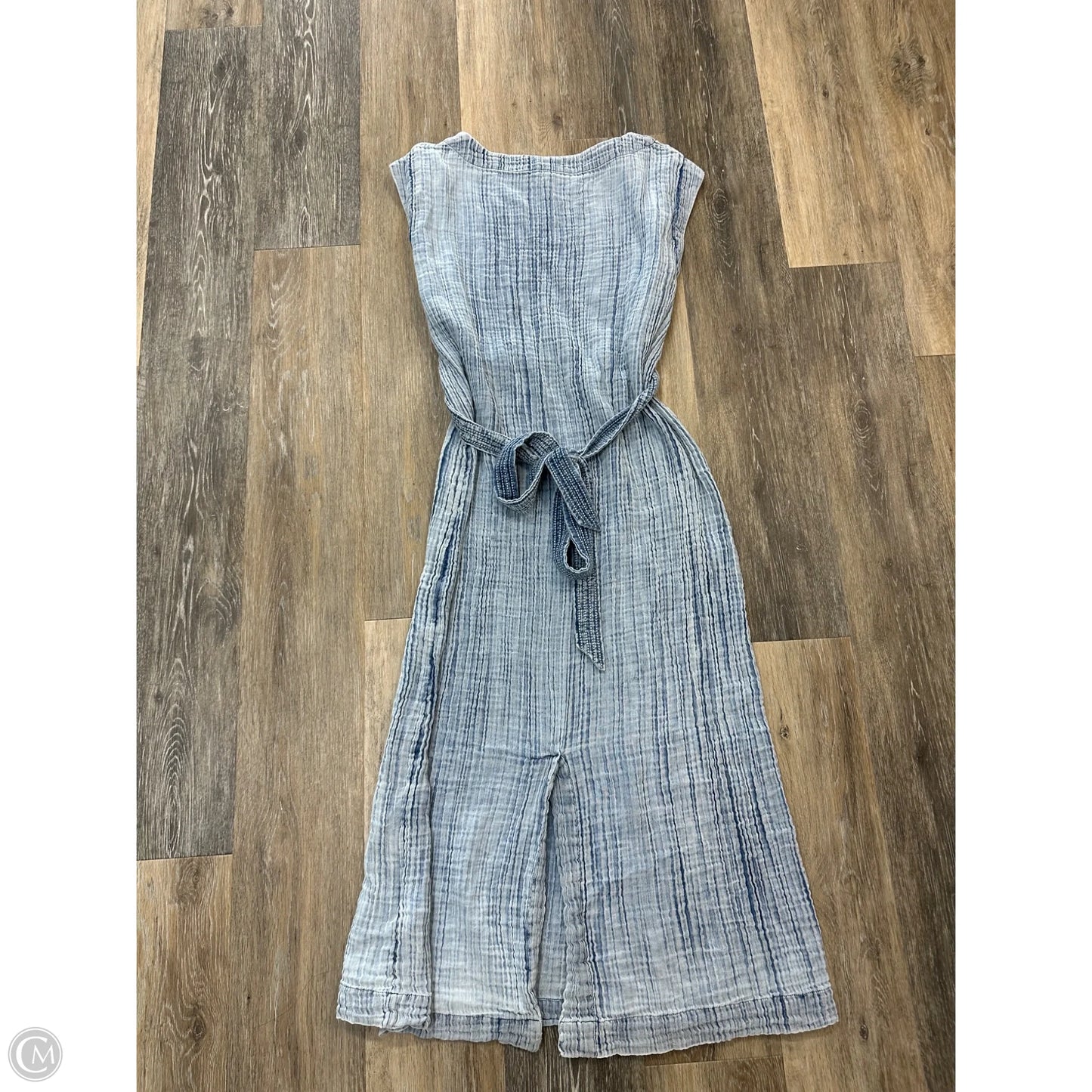 Dress Casual Midi By Faherty In Blue, Size: L