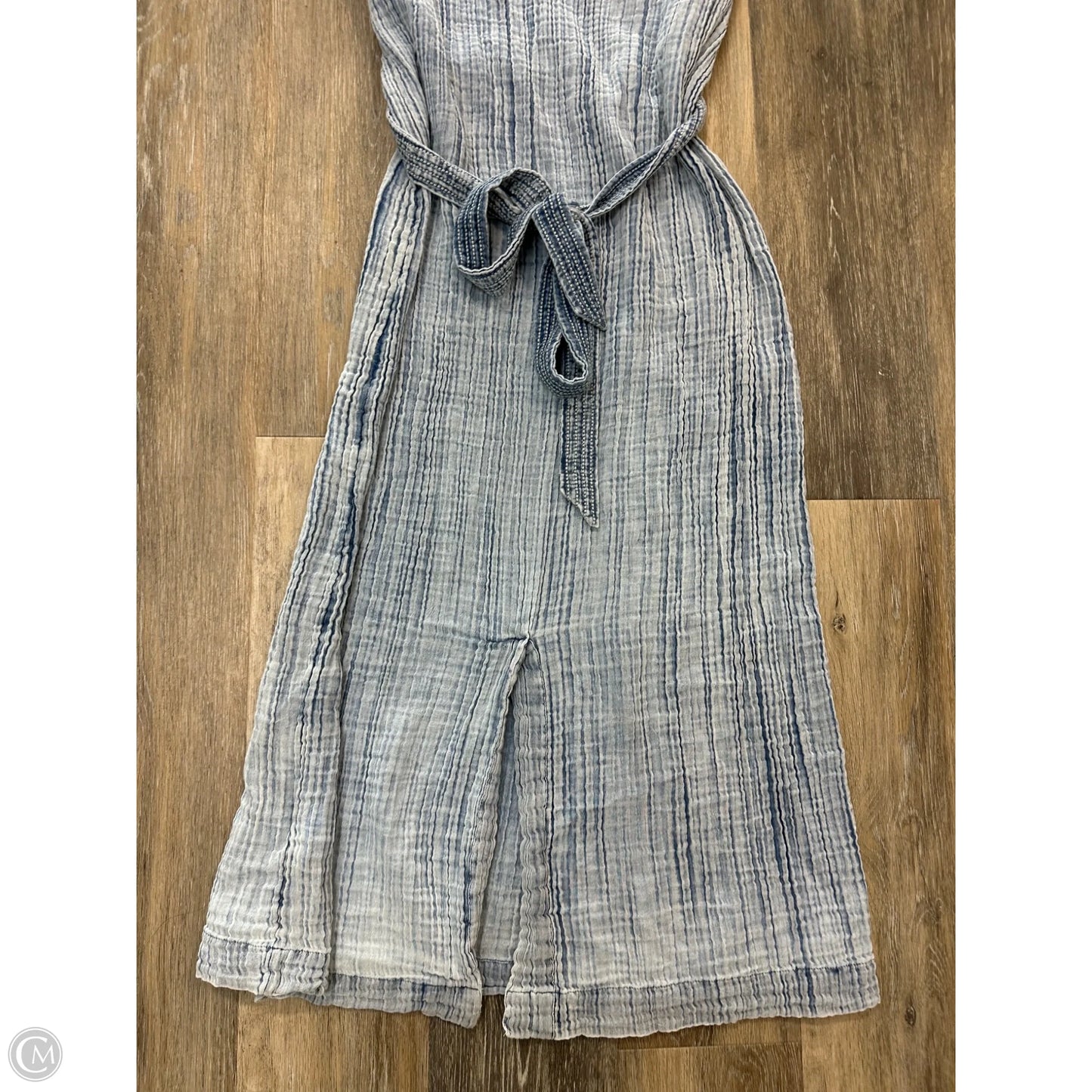 Dress Casual Midi By Faherty In Blue, Size: L