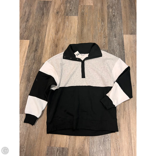 Athletic Sweatshirt Collar By Dsg Outerwear In Black, Size: L