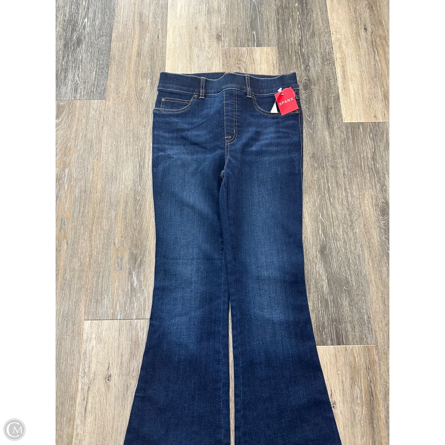Jeans Flared By Spanx In Blue Denim, Size: S