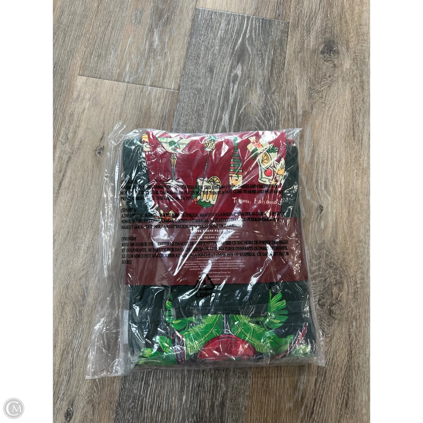 Pajamas 2pc By Tommy Bahama In Green & Red, Size: M