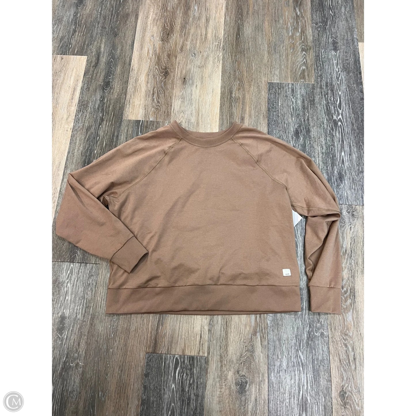 Athletic Sweatshirt Crewneck By Vuori In Brown, Size: S