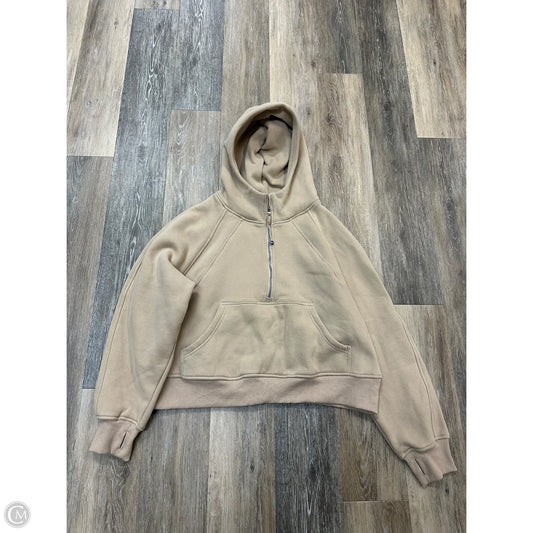 Sweatshirt Hoodie By EFAN In Tan, Size: Xl