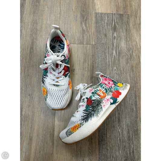 Shoes Athletic By Nobull In Floral Print, Size: 8.5