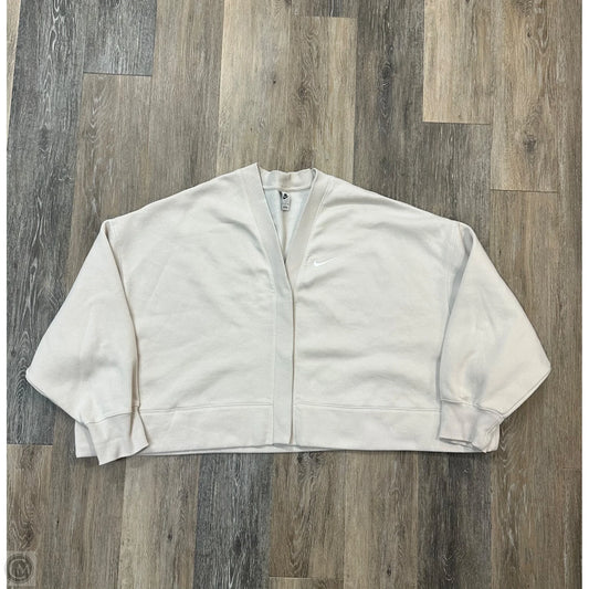 Cardigan By Nike Apparel In Beige, Size: Xxl