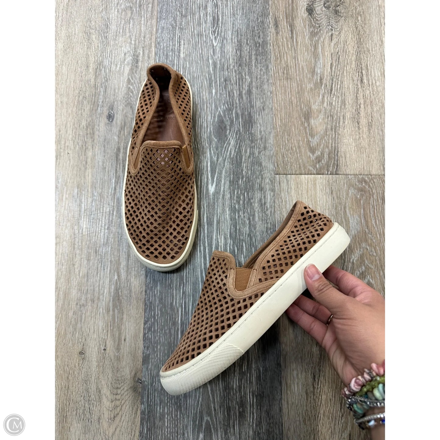 Shoes Designer By Tory Burch In Brown, Size: 6