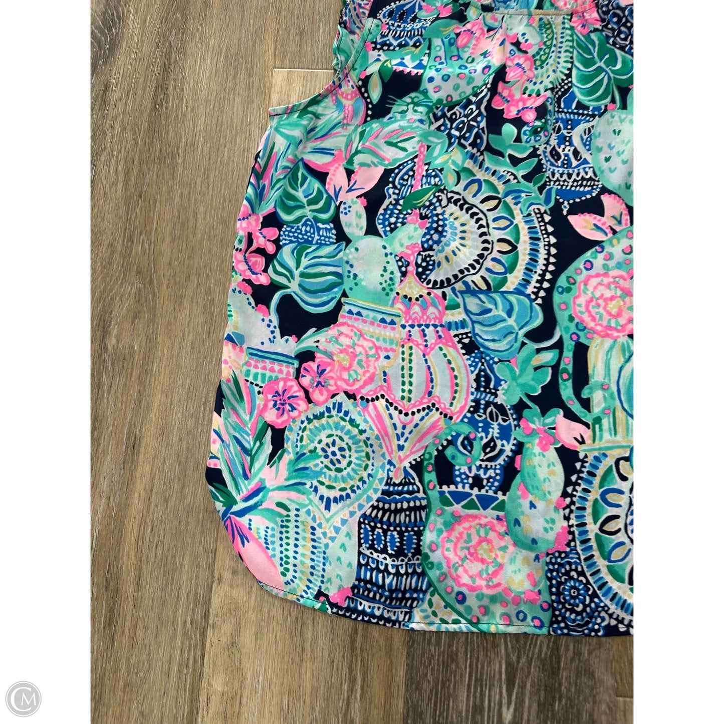 Tank Top Designer By Lilly Pulitzer In Floral Print, Size: M