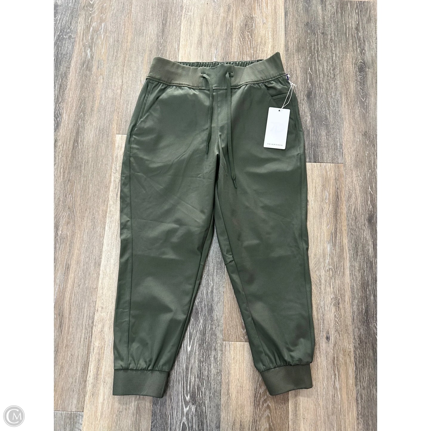 Athletic Pants By 7Diamonds In Green, Size: M