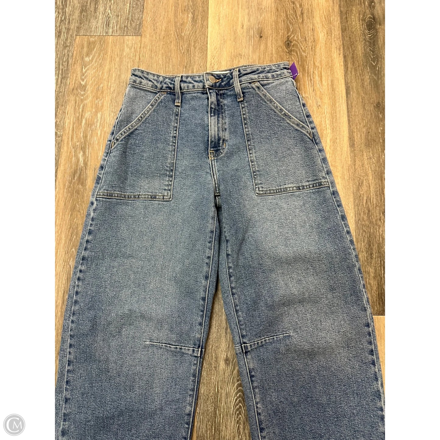 Jeans Straight By Just Black In Blue Denim, Size: 0