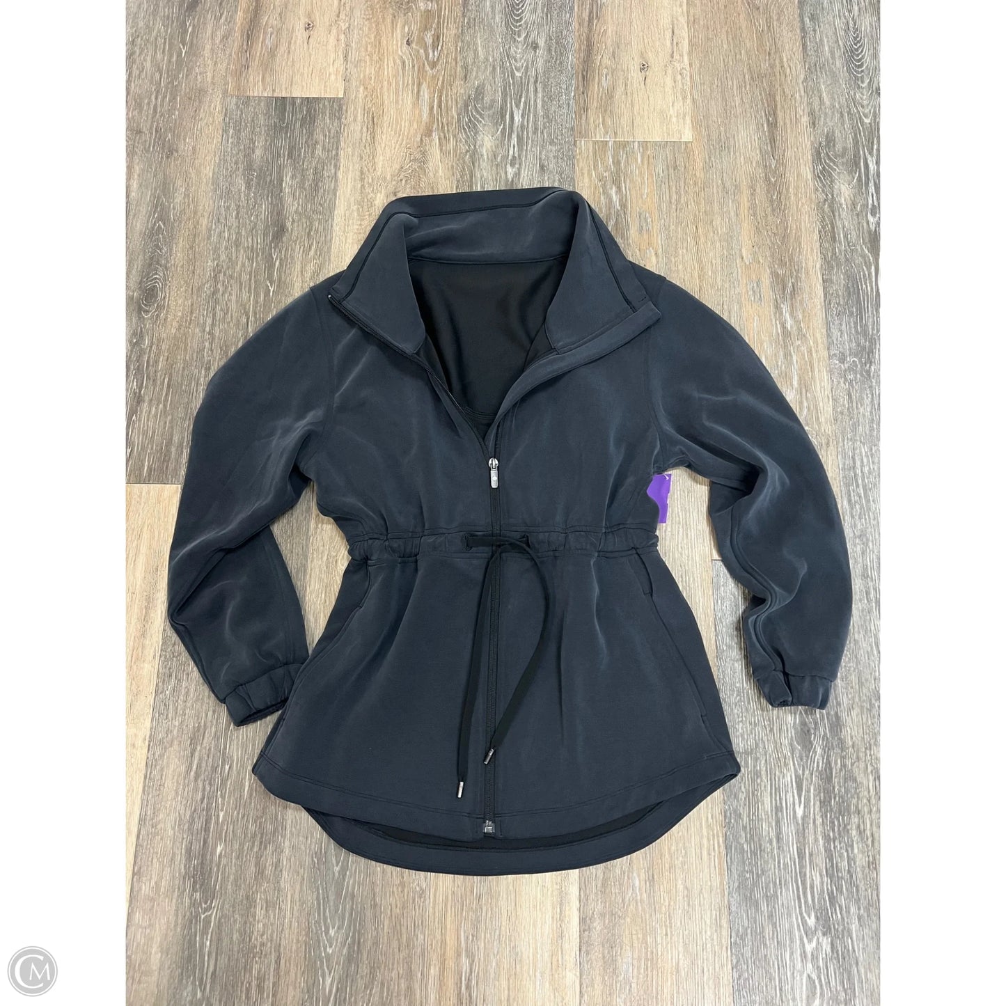 Athletic Jacket By Lululemon In Grey, Size: 4