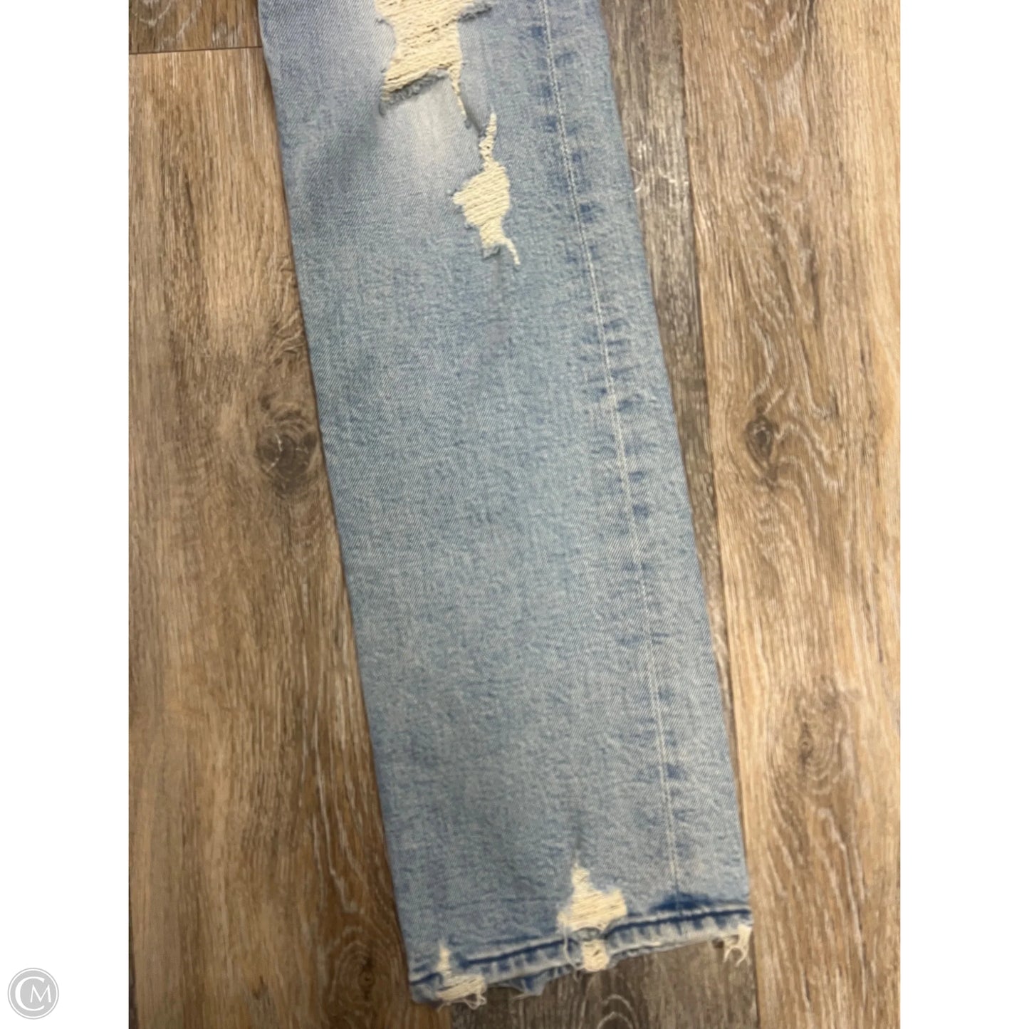 Jeans Straight By Mother In Blue Denim, Size: 2/26