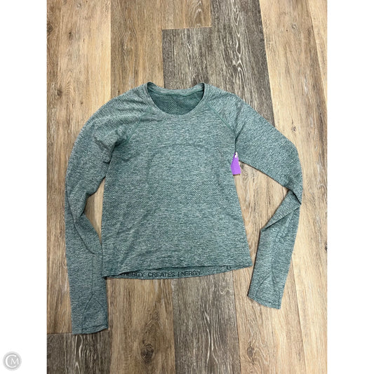 Athletic Top Long Sleeve Crewneck By Lululemon In Blue, Size: 6