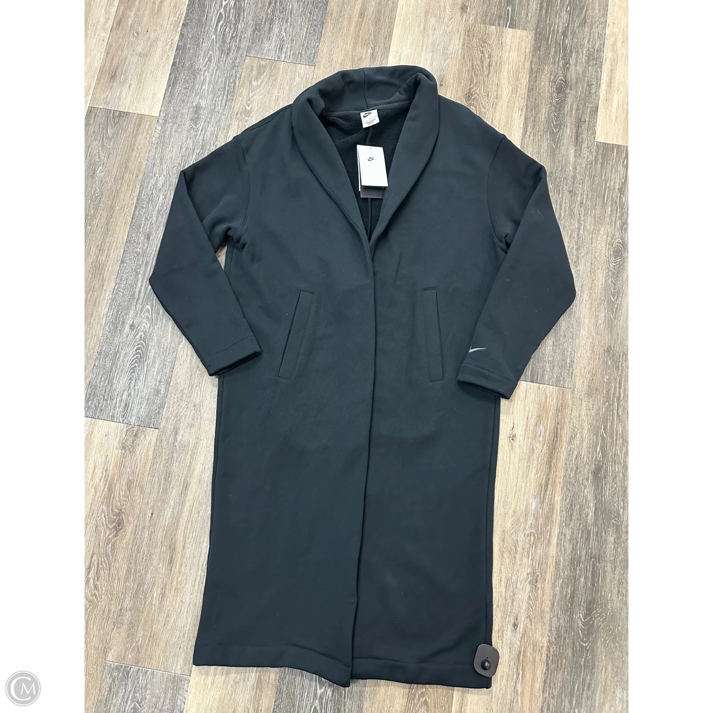 Sweater Cardigan By Nike In Black, Size: S