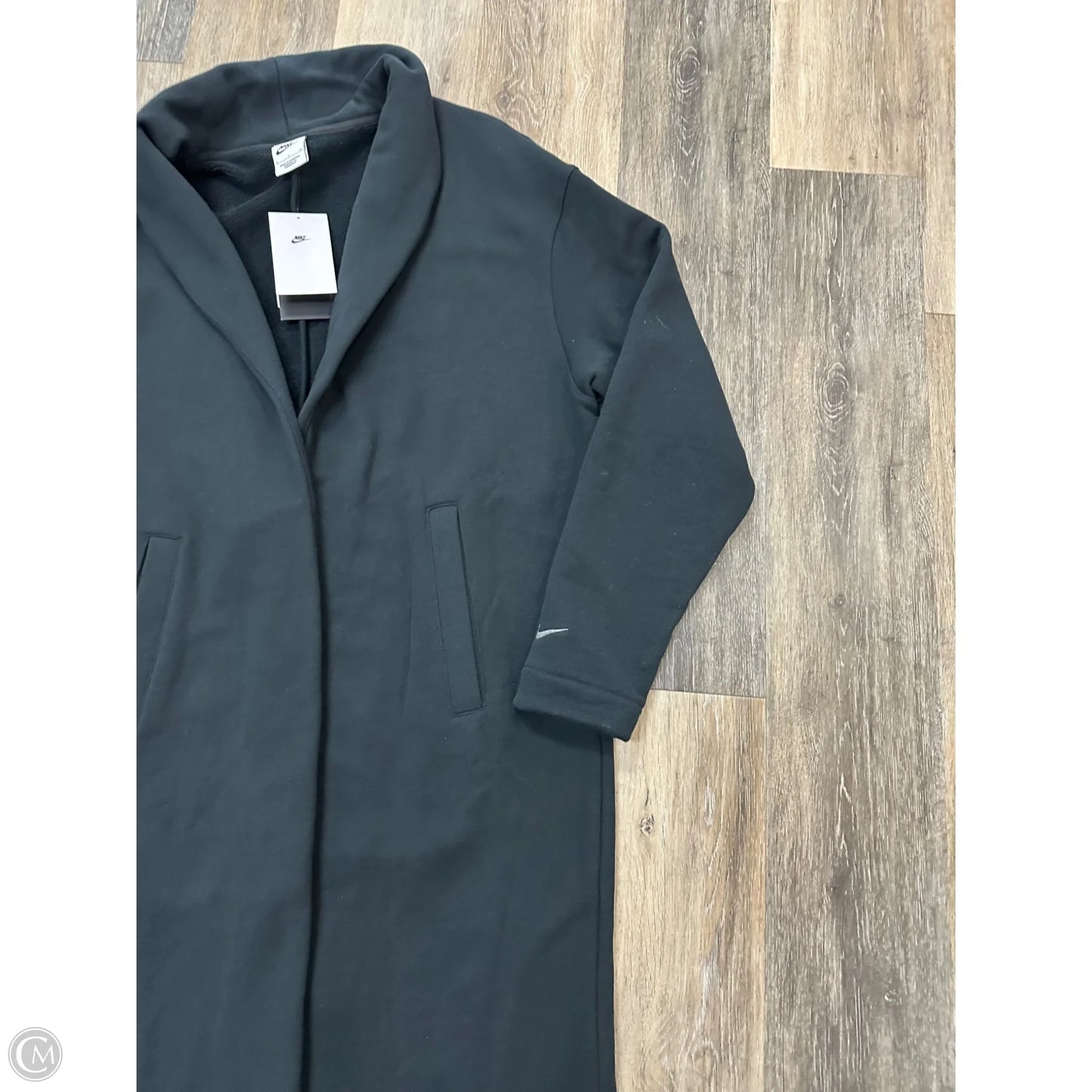 Sweater Cardigan By Nike In Black, Size: S