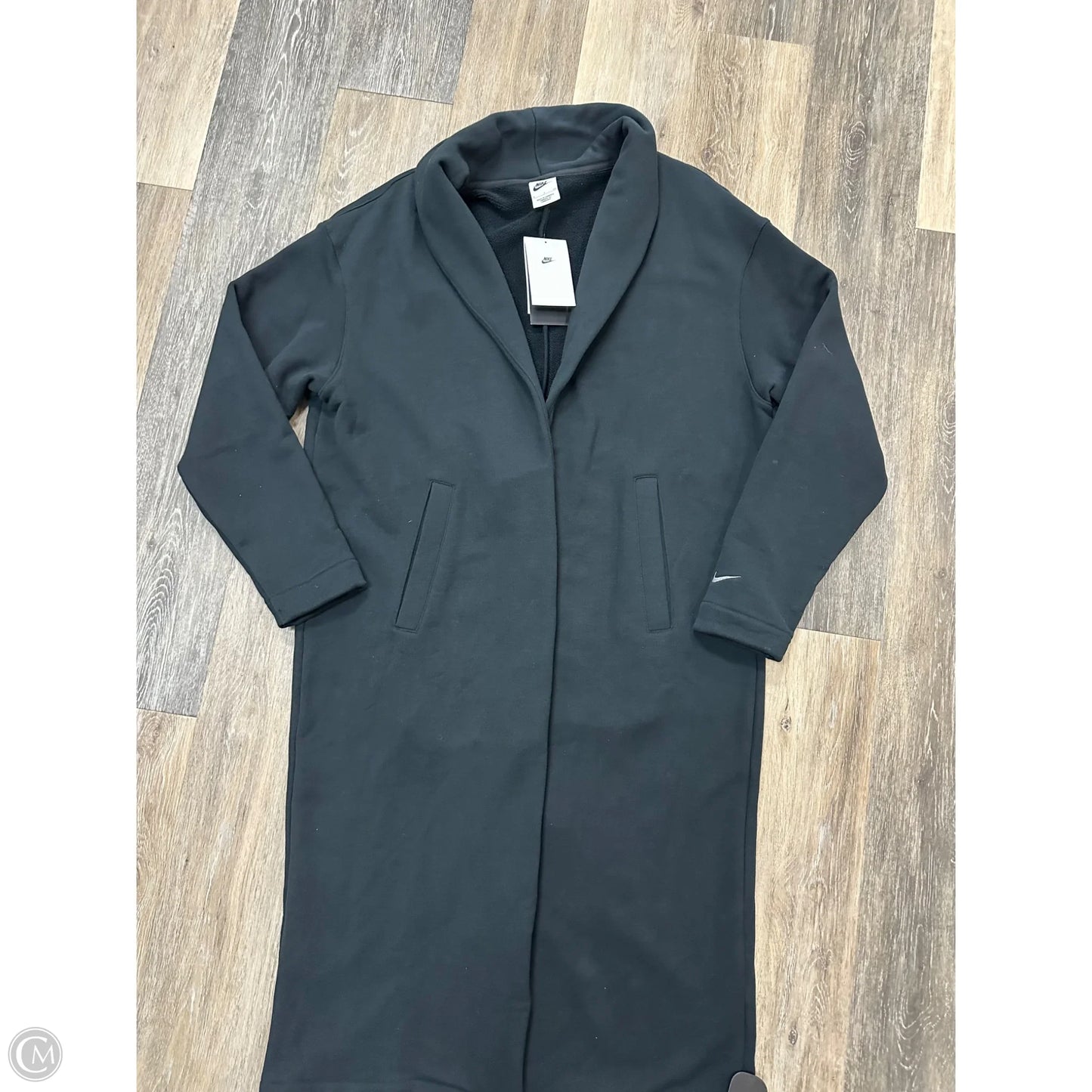 Sweater Cardigan By Nike In Black, Size: S
