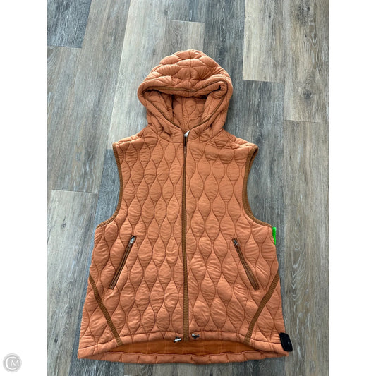 Vest Puffer & Quilted By Free People In Orange, Size: S