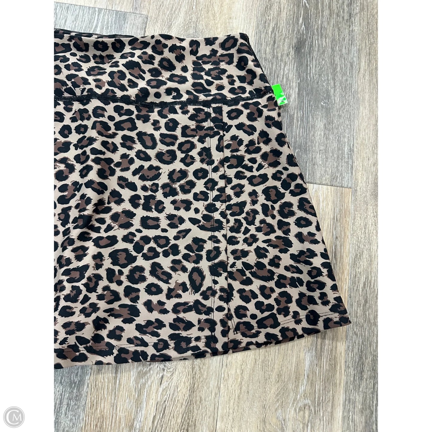 Athletic Skort By Ypb In Animal Print, Size: L