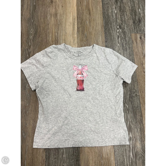 Top Short Sleeve By Abercrombie And Fitch In Grey, Size: S