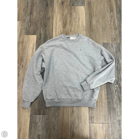 Athletic Sweatshirt Crewneck By Alo In Grey, Size: S