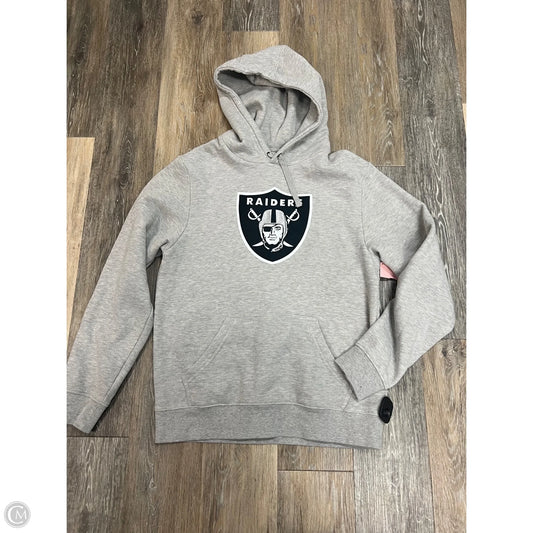 Athletic Sweatshirt Hoodie By Fanatics In Grey, Size: M