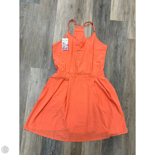 Athletic Dress By Halara In Orange, Size: L