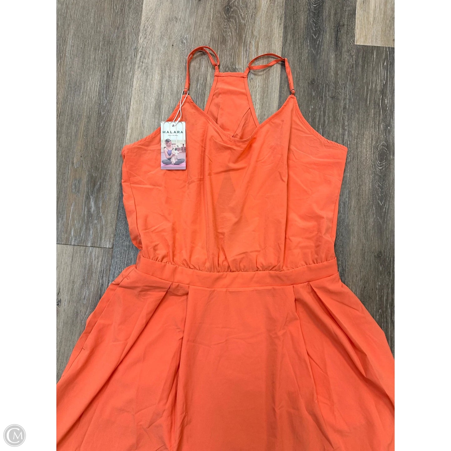 Athletic Dress By Halara In Orange, Size: L