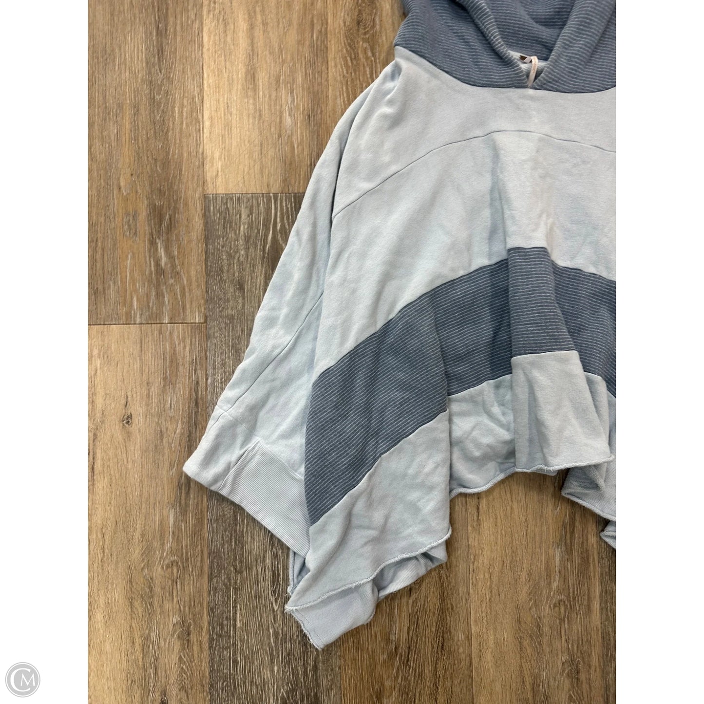 Sweatshirt Hoodie By Free People In Blue, Size: M