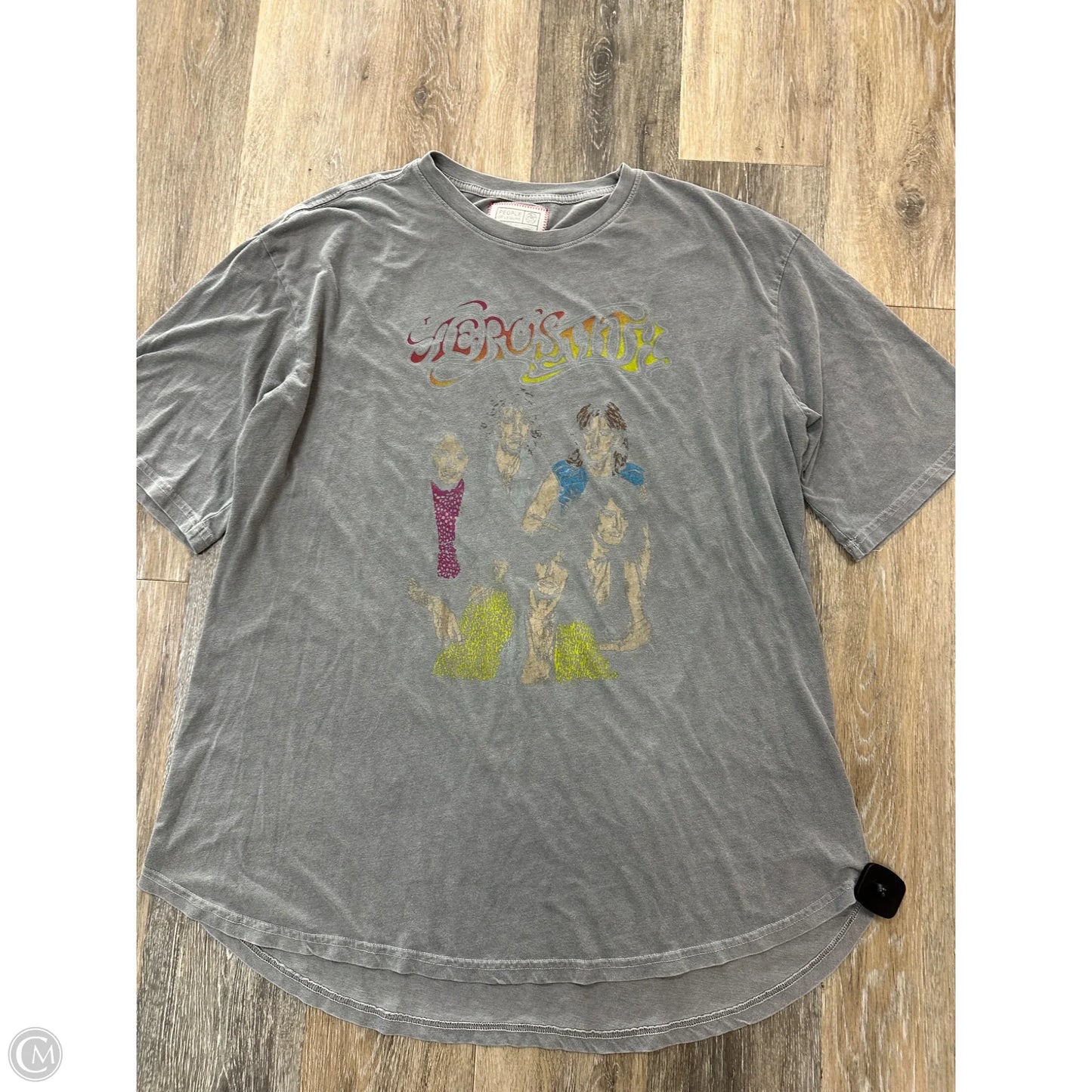 Top Short Sleeve By People of Leisure In Grey, Size: Osfm