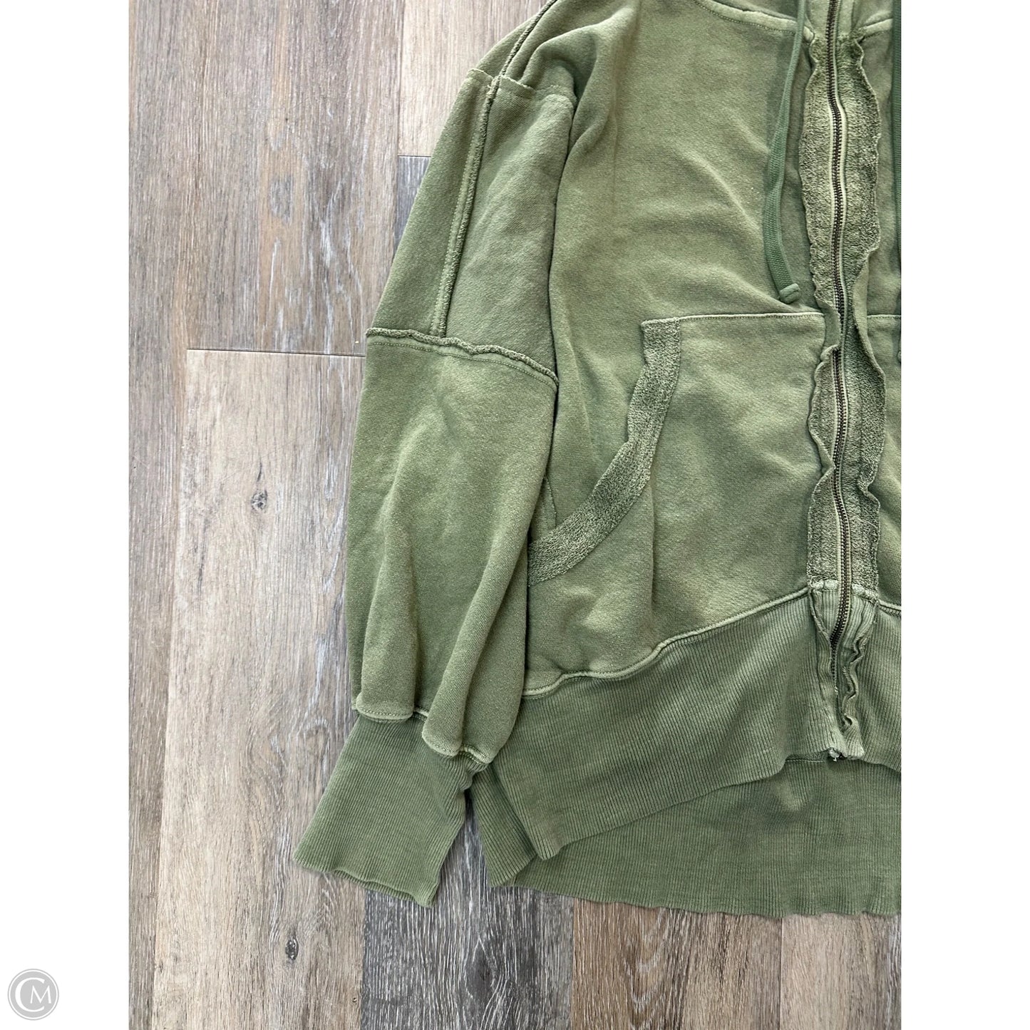 Sweatshirt Hoodie By We The Free In Green, Size: L