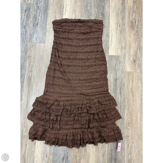 Dress Casual Maxi By Pretty Little Thing In Brown, Size: 2x