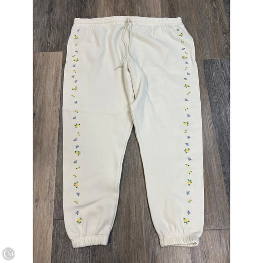 Athletic Pants By Pink In Cream, Size: Xxl